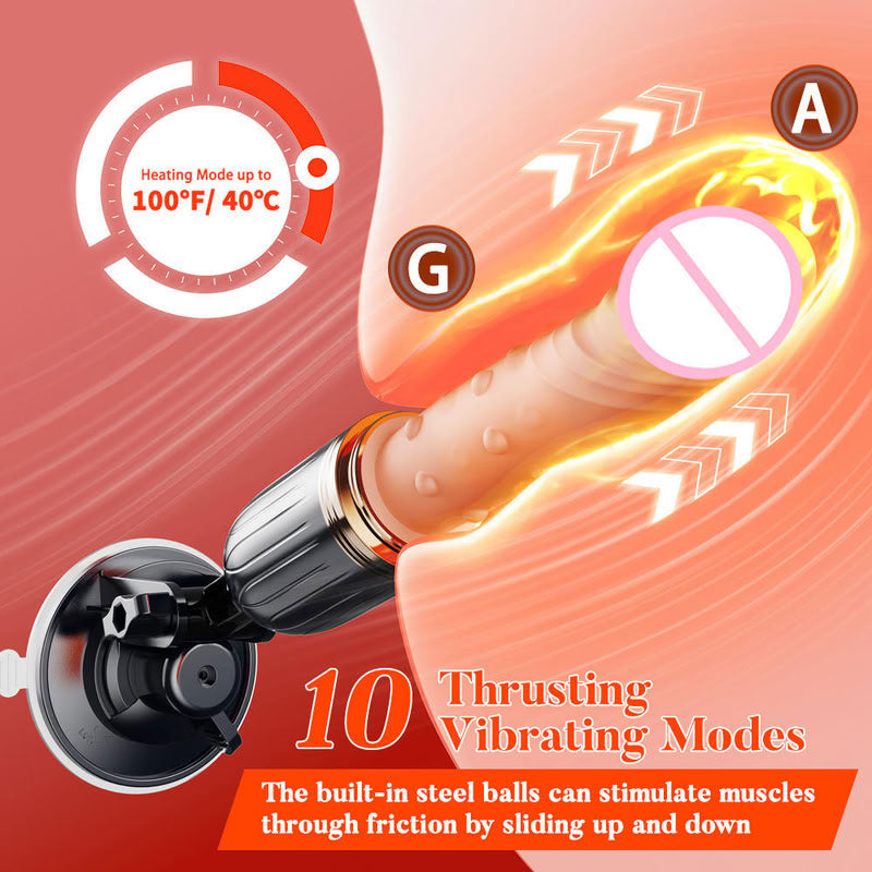 Apex Hands-Free Vibrator automatic thrusting sex machine with remote control in capsule storage shell