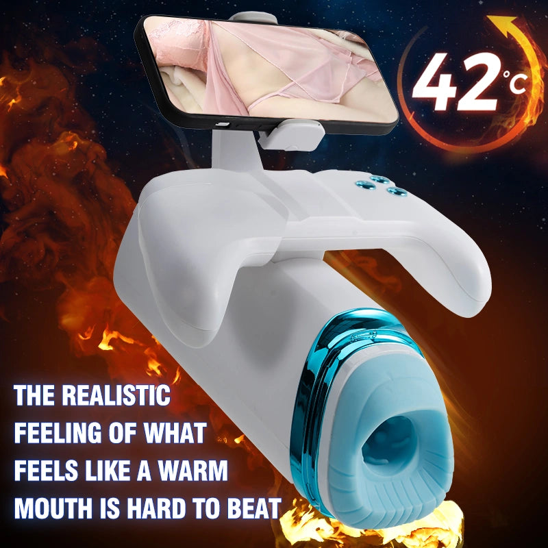 Apex Thrust Smart Male Stroker with 42°C Intelligent Heating & 10-Pattern Vibration  