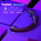 Feature callout showing thumping, deep vibration icons, and dual-motor technology on the Arc Prostate Vibrator