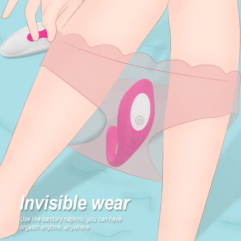The Fizzglow Bend G-Spot Wearable Vibrator featuring a 270-degree flexible silicone shaft shown alongside an ergonomic wireless remote control for hands-free pleasure.