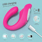 The Fizzglow Bend G-Spot Wearable Vibrator featuring a 270-degree flexible silicone shaft shown alongside an ergonomic wireless remote control for hands-free pleasure.