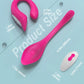The Fizzglow Bend G-Spot Wearable Vibrator featuring a 270-degree flexible silicone shaft shown alongside an ergonomic wireless remote control for hands-free pleasure.