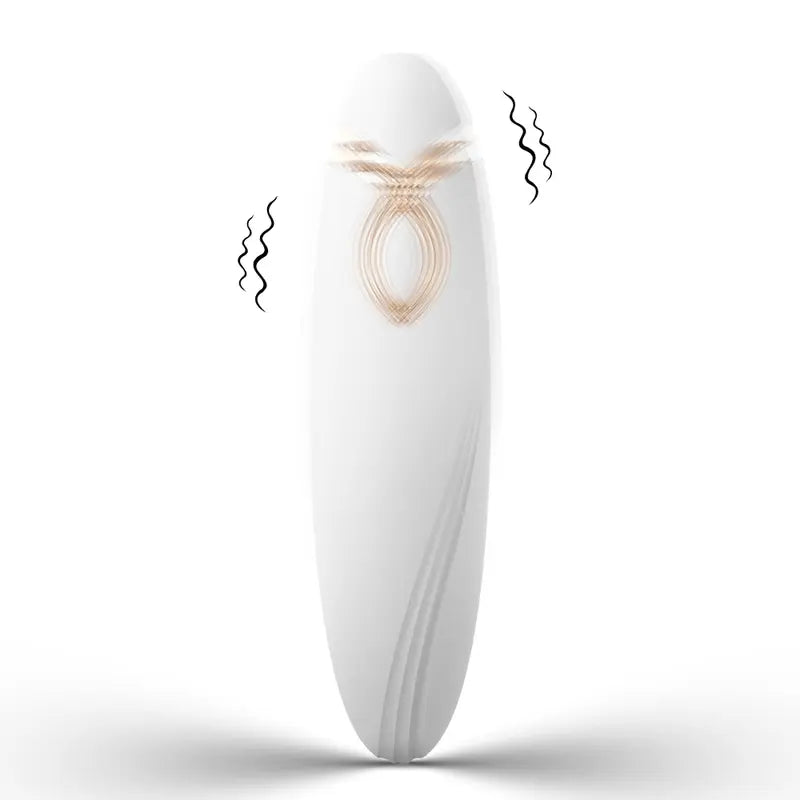 Fizzglow Breeze pocket G-Spot vibrator with white body and 9 vibration modes