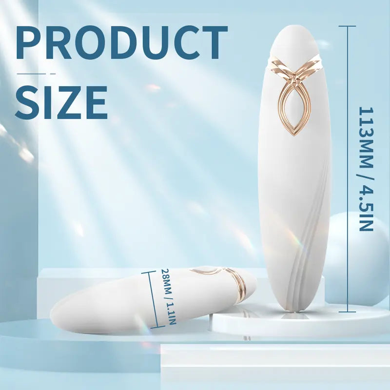 Fizzglow Breeze pocket G-Spot vibrator with white body and 9 vibration modes