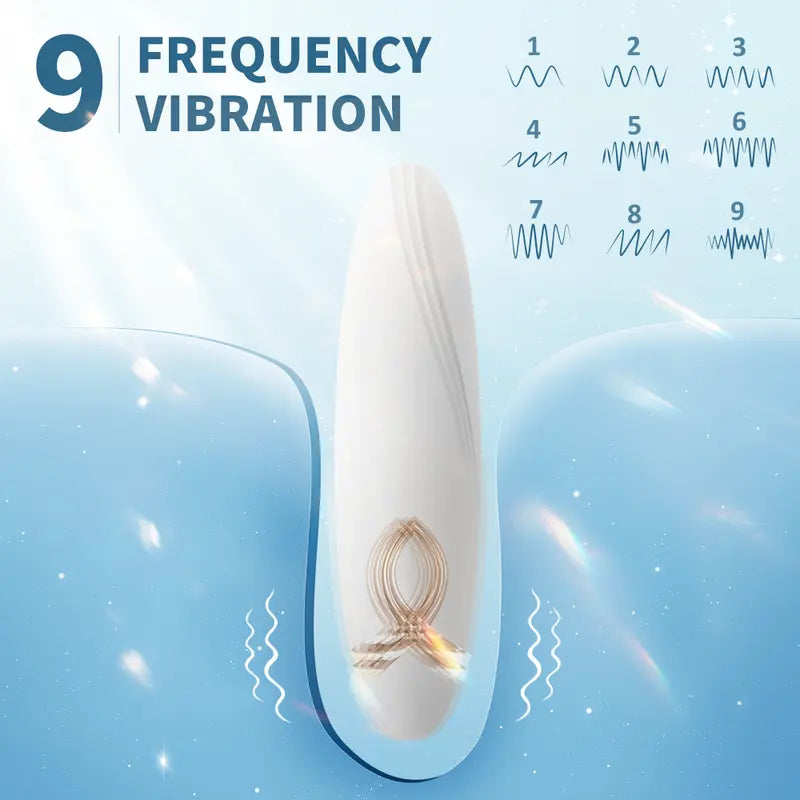 Fizzglow Breeze pocket G-Spot vibrator with white body and 9 vibration modes