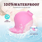 Fizzglow Chirp Clitoral Vibrator with IPX6 shower-friendly water resistance undergoing water splash testing