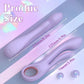 Fizzglow Clasp 9-Mode Dual Motor G-Spot & Clitoral Rabbit Vibrator in soft purple silicone with ergonomic finger ring