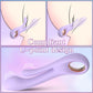 Fizzglow Clasp 9-Mode Dual Motor G-Spot & Clitoral Rabbit Vibrator in soft purple silicone with ergonomic finger ring
