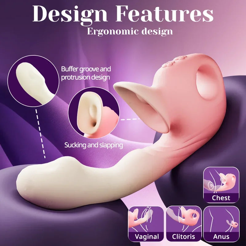 Pink CloudPulse app-controlled G-spot vibrator with vacuum sucking