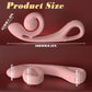 Coil rabbit vibrator in Petal Pink featuring memory-flex design and liquid silicone by Fizzglow