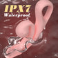 Coil rabbit vibrator in Petal Pink featuring memory-flex design and liquid silicone by Fizzglow