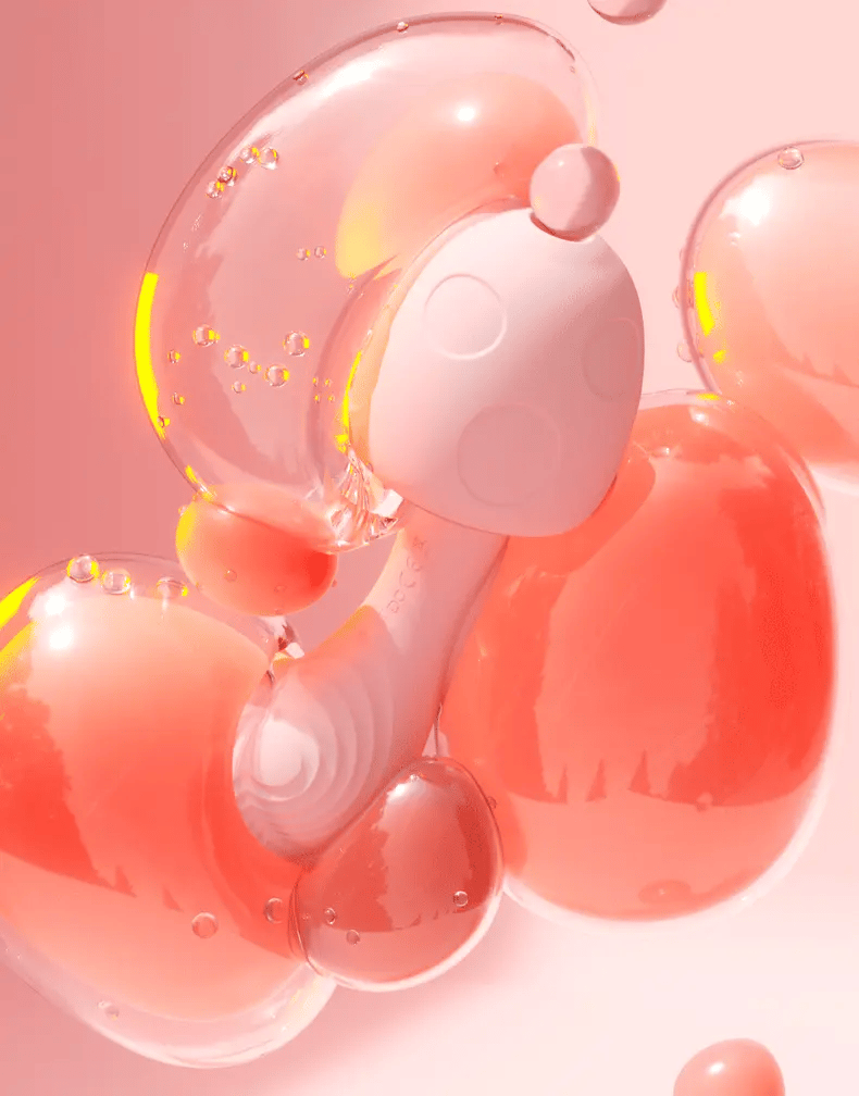 Cozy dual stimulation g-spot vibrator with ribbed insertion shaft and warming clitoral suction head