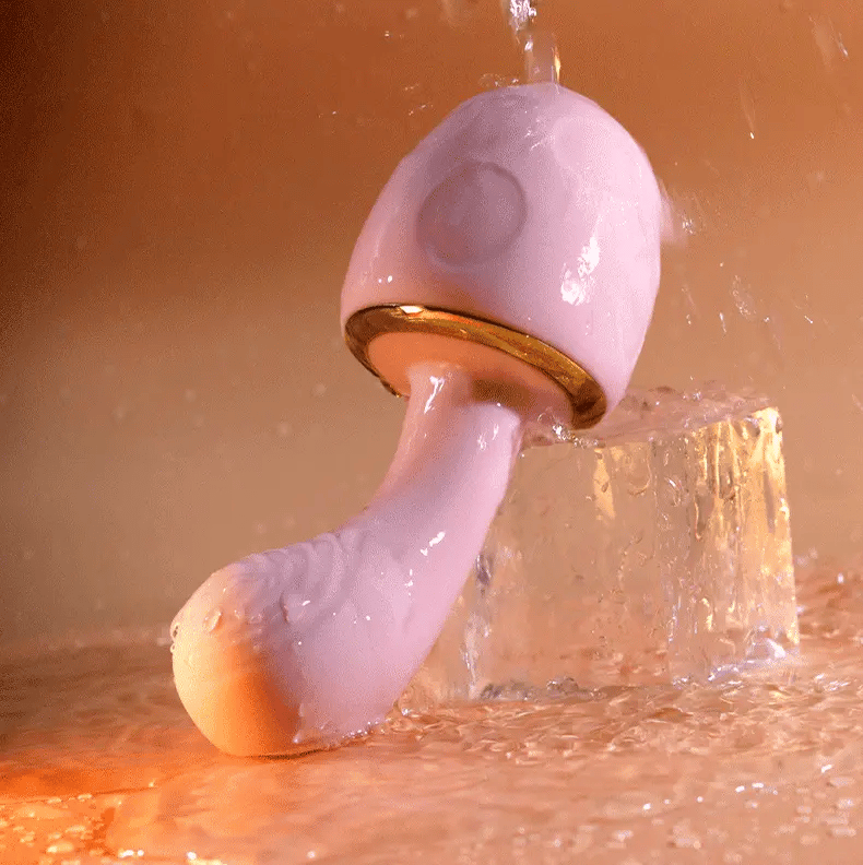 Cozy dual stimulation g-spot vibrator with ribbed insertion shaft and warming clitoral suction head