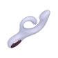 Crescent rabbit vibrator in Twilight Violet with adaptive flex design and dual motors by Fizzglow