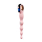 Pink Fizzglow Current Anal Vibrator studio display featuring illuminated LCD screen, rose gold finger ring, and microcurrent contact node