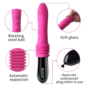 Gale Automatic Thrusting Vibrator with 10 Vibration Modes & Remote  