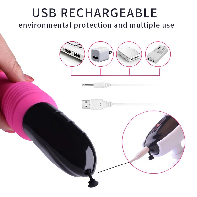 Gale Automatic Thrusting Vibrator with 10 Vibration Modes & Remote  