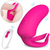 Rose red Haven Remote Control Anal Vibrator with wireless remote and dual-ear clitoral stimulation design