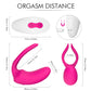 Dimension specs for Haven Remote Control Anal Vibrator showing 82mm length and 1.18-inch dual-ear gap