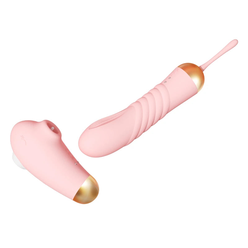 Muse 2-in-1 g-spot vibrator and clitoral suction toy with wireless remote control function