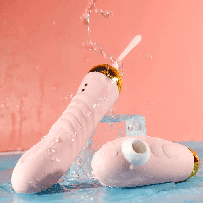 Muse 2-in-1 g-spot vibrator and clitoral suction toy with wireless remote control function