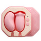 Fizzglow Nectar Dual Clitoral Vibrator in Sakura Pink with UV Sanitizing Storage Case