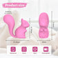 Product dimensions diagram for Nutty G-spot vibrator showing 1.26-inch tail diameter and ergonomic squirrel handle