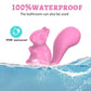 IPX6 shower-friendly waterproof testing on the pink Nutty silicone G-spot vibrator