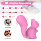 Diagram of 10 vibration frequencies on Nutty G-spot vibrator for solo or couples play