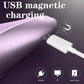 USB magnetic charging port and cable connection on the handle of Fizzglow Omni Rabbit Vibrator