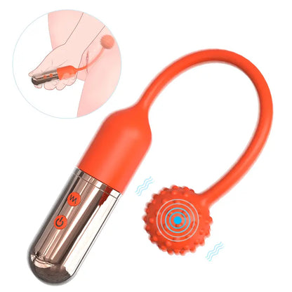 Fizzglow Orbit G-Spot Vibrator with ergonomic curved shaft and textured sphere tip