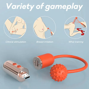 Fizzglow Orbit G-Spot Vibrator with ergonomic curved shaft and textured sphere tip