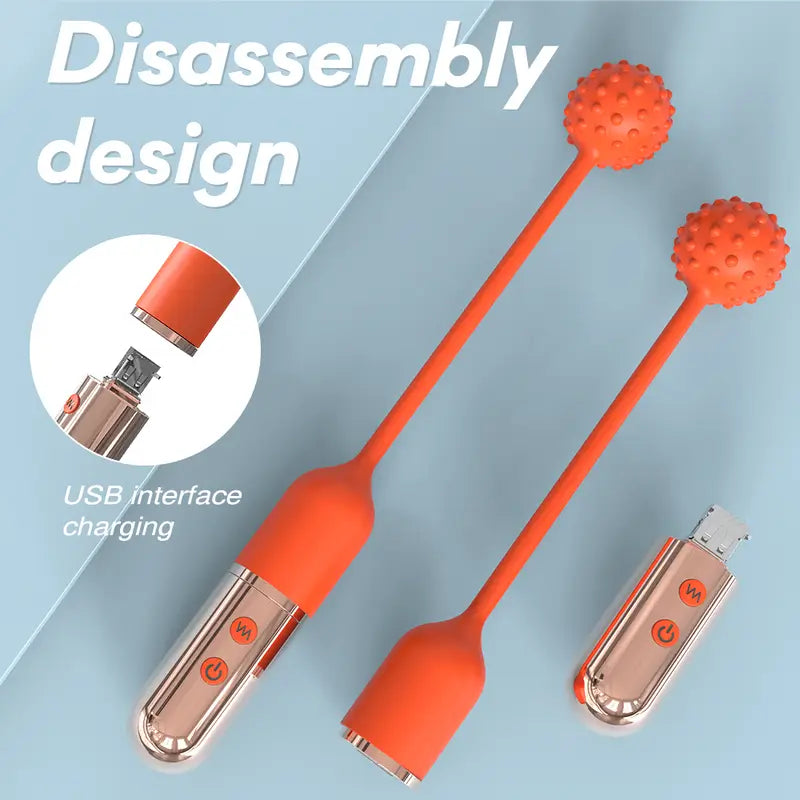 Fizzglow Orbit G-Spot Vibrator with ergonomic curved shaft and textured sphere tip
