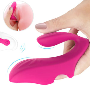 Fizzglow Petal Remote Control G-Spot & Clitoral Finger Vibrator with ergonomic curved body for dual stimulation