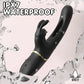 Fizzglow PulseRabb G-Spot Rabbit Vibrator featuring 9 mechanical knocking rhythms and IPX7 waterproof body-safe silicone construction.
