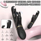 Fizzglow PulseRabb G-Spot Rabbit Vibrator featuring 9 mechanical knocking rhythms and IPX7 waterproof body-safe silicone construction.