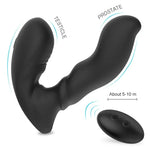 Fizzglow Radian remote control anal vibrator and prostate massager featuring dual ergonomic shafts for targeted stimulation and 5-10m wireless remote range