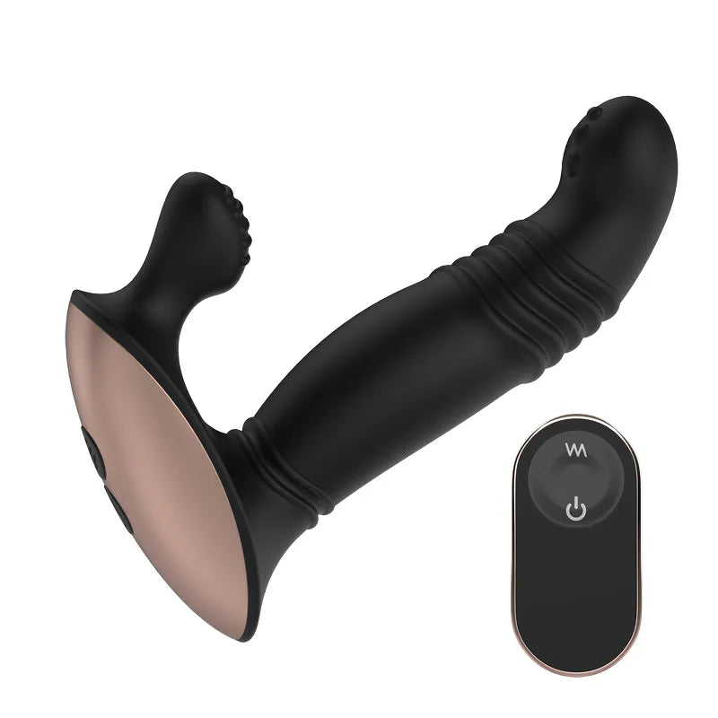 Fizzglow Ridge Prostate Vibrator with finger-shaped silicone contour and wireless remote control
