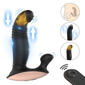 Fizzglow Ridge Prostate Vibrator with finger-shaped silicone contour and wireless remote control