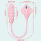Product dimension diagram of the Fizzglow Ripple G-Spot Clitoral Vibrator showing total length of 334mm, insertable depth of 72mm, and 33.5mm shaft width.
