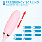 Illustration of 9 frequency scaling modes and 400 thrusts per minute auto-retracting motion for the Fizzglow Ripple G-Spot Vibrator.