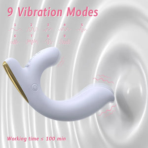 Soft purple Silk G-Spot Rabbit Vibrator with dual-layer silicone body showcasing the targeted clitoral and internal motor pleasure points.