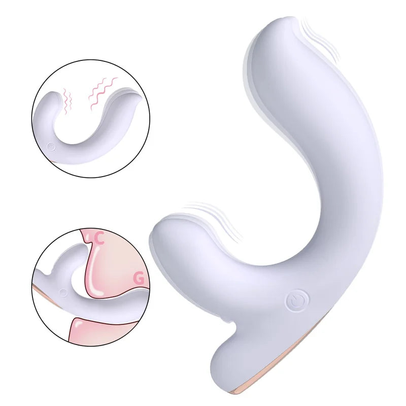 Soft purple Silk G-Spot Rabbit Vibrator with dual-layer silicone body showcasing the targeted clitoral and internal motor pleasure points.