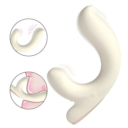 Soft purple Silk G-Spot Rabbit Vibrator with dual-layer silicone body showcasing the targeted clitoral and internal motor pleasure points.