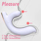 Soft purple Silk G-Spot Rabbit Vibrator with dual-layer silicone body showcasing the targeted clitoral and internal motor pleasure points.