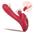 Siren rabbit vibrator in Crimson Rose featuring internal thumping and external licking by Fizzglow