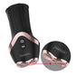 Bottom view of Fizzglow STAMUX Stamina Trainer with a magnified callout of the 5V USB DC charging port
