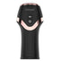 Ergonomic black Fizzglow STAMUX Male Masturbator featuring a flexible waist for manual pressure control