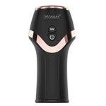 Ergonomic black Fizzglow STAMUX Male Masturbator featuring a flexible waist for manual pressure control