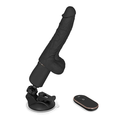 Sway hands-free suction cup vibrator with heating and remote control